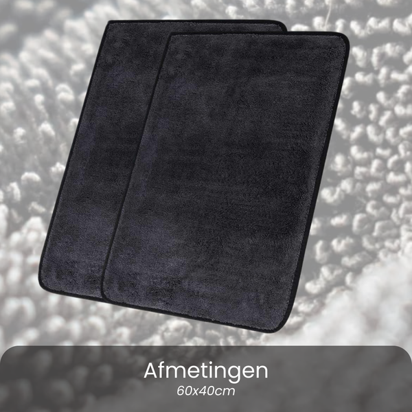 Jooba - Droogdoek Badkamer - Droogdoek Auto – Introductie prijs - 2 Stuks - Microvezeldoek - Fastdry droogdoek badkamer - 60x40 cm - Absorbeert 600ML