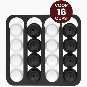 Jooba capsulehouder Dolce Gusto - Koffiecups houder - Cuphouder Dolce Gusto - Mat zwart - 16 Capsules - Cuphouder - Zelfklevend