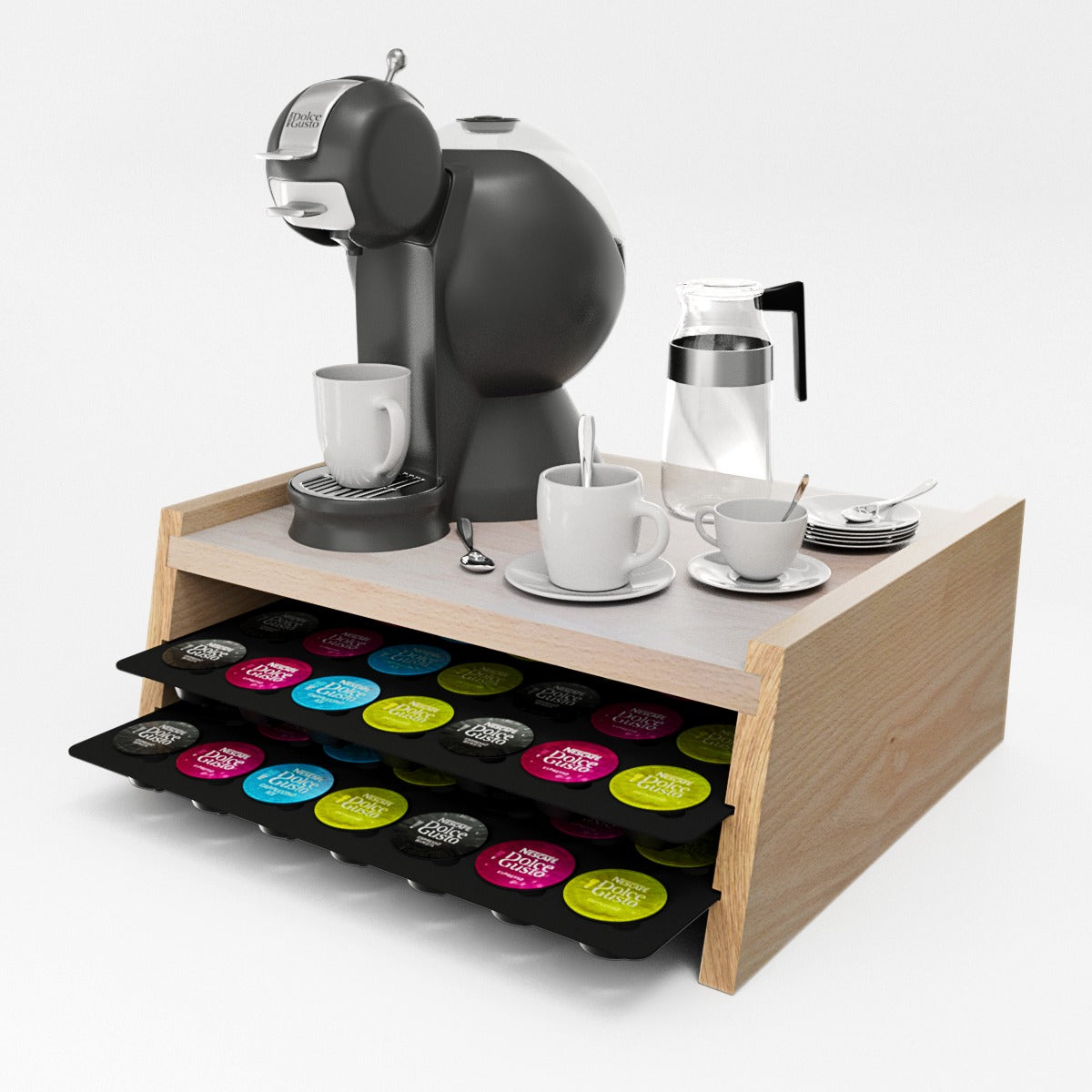 Luxe Dolce Gusto capsulehouder van Jooba – Handgemaakt hout