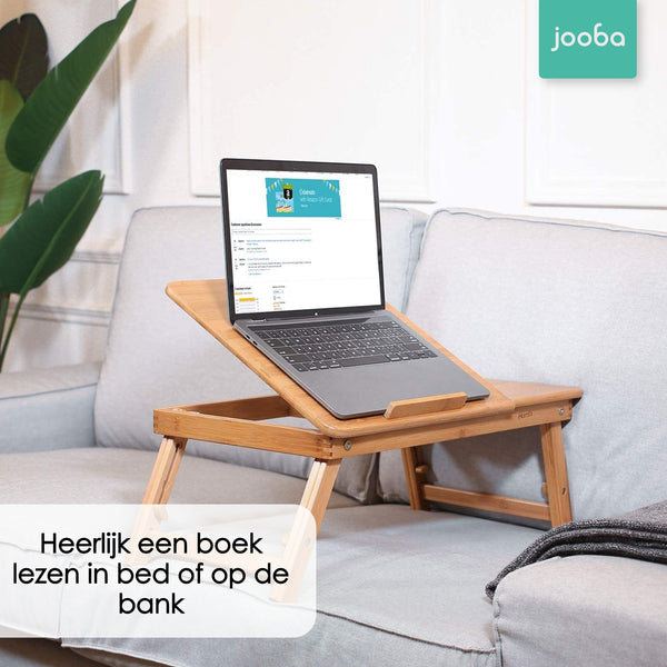 Bedtafel en Laptop standaard - Laptoptafel - Verstelbaar - Bamboe - Laptop verhoger